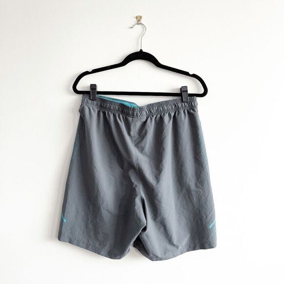 Under Armour Mens Loose HeatGear Athletic Shorts Gray Teal Size Large - Picture 2 of 7